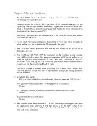 Networking Chapter 2 One such example is remote word processing