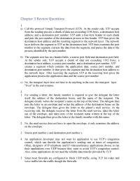 Networking Chapter 3 Call this protocol Simple Transport Protocol
