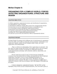 Management Chapter 9 Discussion Questions For Objective 96 Organizational Structure