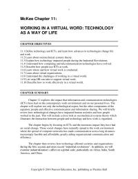 Management Chapter 11 Four Cycles Virtual Learning Technologies Evolution Cycle