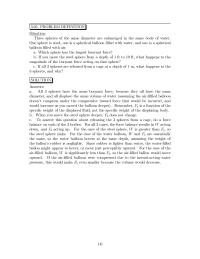 Chapter 3 Which sphere has the largest buoyant force