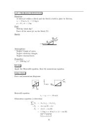 Chapter 6 A water jet strikes a block and the block is held