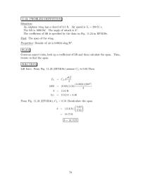 Chapter 11 The coeﬃcient of lift is speciﬁed by the data on Fig