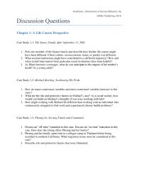 Sociology Chapter 1 Michaels Case Social Worker How Would You