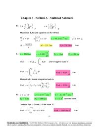 Chapter 3 Homework A value is required for PV/T