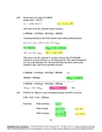 Chapter 4 Homework The Energy Balance Isthen Written H773 H298