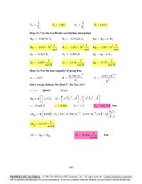 Chapter 6 Homework Property changes by equations for an ideal gas