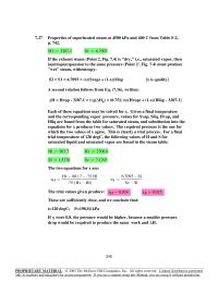 Chapter 7 Homework liquid and sat. vapor at the turbine exhaust