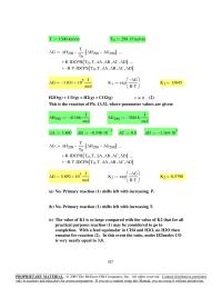 Chapter 13 Homework where the CO2 mole fraction approaches zero