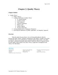 Management Chapter 2 Homework Hothouse Quality Programs Often Promise Dramatic Increases