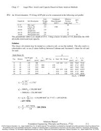 Chapter 17 A static load test was conducted on the pile described