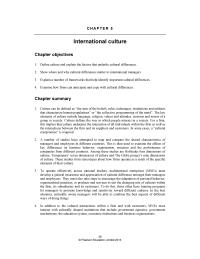 International Business Chapter 5 Homework Cultural Differences Often Prove Significant Post merger Barrier