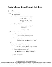 Economics Chapter 3&nbsp;As compared to the value from the interest