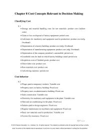 Economics Chapter 8 Conclusion Product More Profitable Should Pushed First