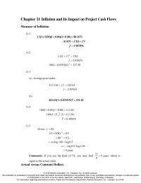 Economics Chapter 11 we need to find the inflation-free interest rate