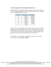 Economics Chapter 14 Depreciation Tax Credit Minimum Total Annual