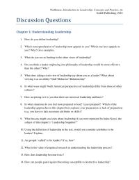 Communications Chapter 01 Homework Least Prepared Which The Leadership Approaches This