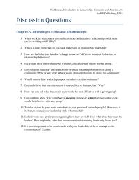Communications Chapter 05 Homework Why How Can You Tell What Leadership