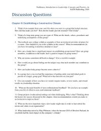 Communications Chapter 08 Homework How Can Leaders Help Groups Become More
