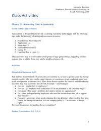 Communications Chapter 12 Homework Leadership Sage Publishing 2018 Come Prepared Discuss
