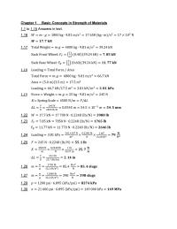 Chapter 1 Basic Concepts in Strength of Materials