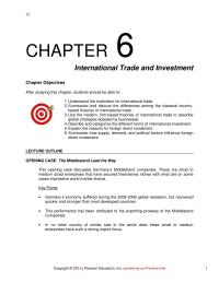 International Business Chapter 6 Homework These are small to medium sized enterprises that have secured