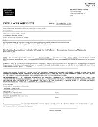 International Business Chapter 8 Homework In full consideration for the performance of Independent Contractor’s