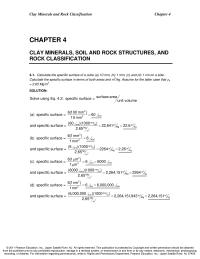 Chapter 4 Clay Minerals And Rock Classification