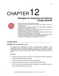 International Business Chapter 12 Homework Hall 184 Rise Part Because Rapid Changes
