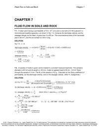 Chapter 7 A sample of medium quartz sand is tested in a constant