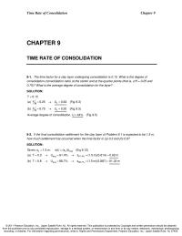 Chapter 9 The average degree of consolidation for the layer