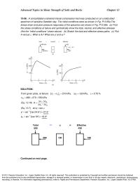 Chapter 13 A consolidated-undrained triaxial compression test&nbsp;