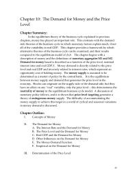Chapter 10&nbsp;The difficulty of accommodating the&nbsp;money supply