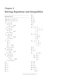 Chapter 2 Homework Thus All Real Numbers Are Solutions 41