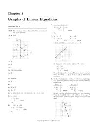 Chapter 3 Homework Graphs Linear Equations 40 50 5