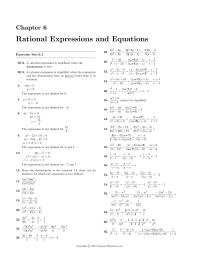 Chapter 6 Homework Rational Expressions And Equations 28 Exercise