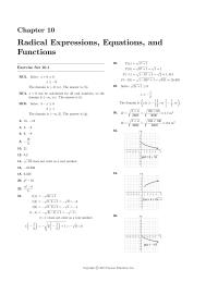 Chapter 10 Homework Radical Expressions Equations And Functions 26