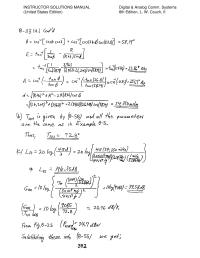 Chapter 8 All the parameters are the same as in
