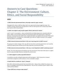 Chapter 2 Would Lego Considered Green Company Since 2011