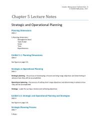 Chapter 7 The process of developing a mission and long range