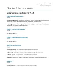 Chapter 7 Flexible organizations with minimal focus on procedures