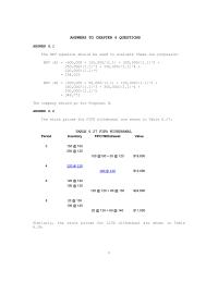 Chapter 6 The NPV equation also applies to the overall