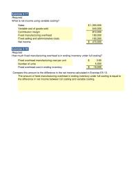 Accounting Chapter 5 Homework What if Fixed Production Costs Number Units Fixed