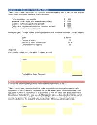 Accounting Chapter 8 Homework Costs Cost Goods Sold Order Processing Rush