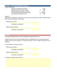 Accounting Chapter 11 Homework Standard Cost Per Hour Labor Overhead Application