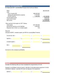 Accounting Chapter 12 Homework Consider the following after you have completed&nbsp;