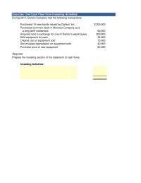 Accounting Chapter 13 Homework Required Prepare Schedule That Shows The Operating