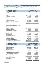 Accounting Chapter 14 Homework Perform Vertical Analysis The Balance Sheets And