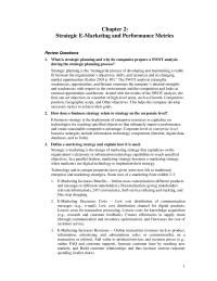 Marketing Chapter 2 Homework The Balanced Scorecard System That Measures Many