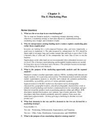 Marketing Chapter 3 Homework Examples Savings Could Include Those From Channel